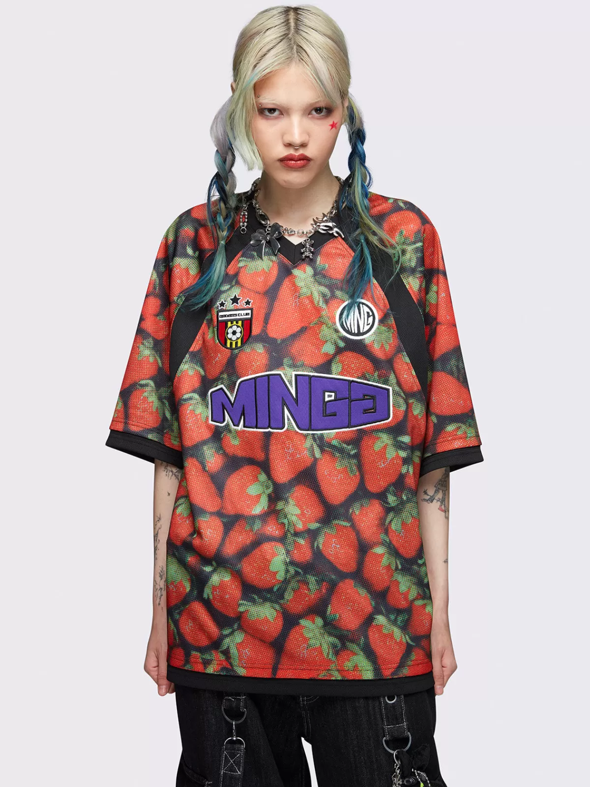 Outlet Minga London Badass Club Football Jersey T-shirt Red