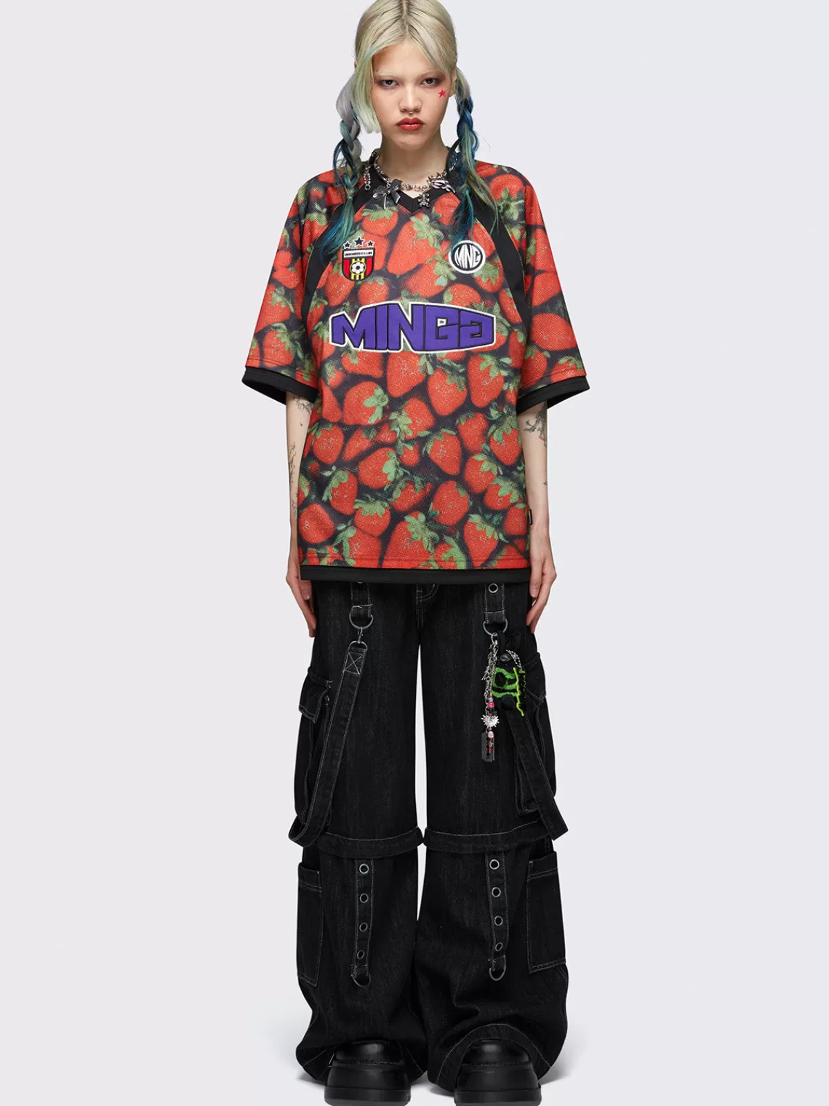 Outlet Minga London Badass Club Football Jersey T-shirt Red