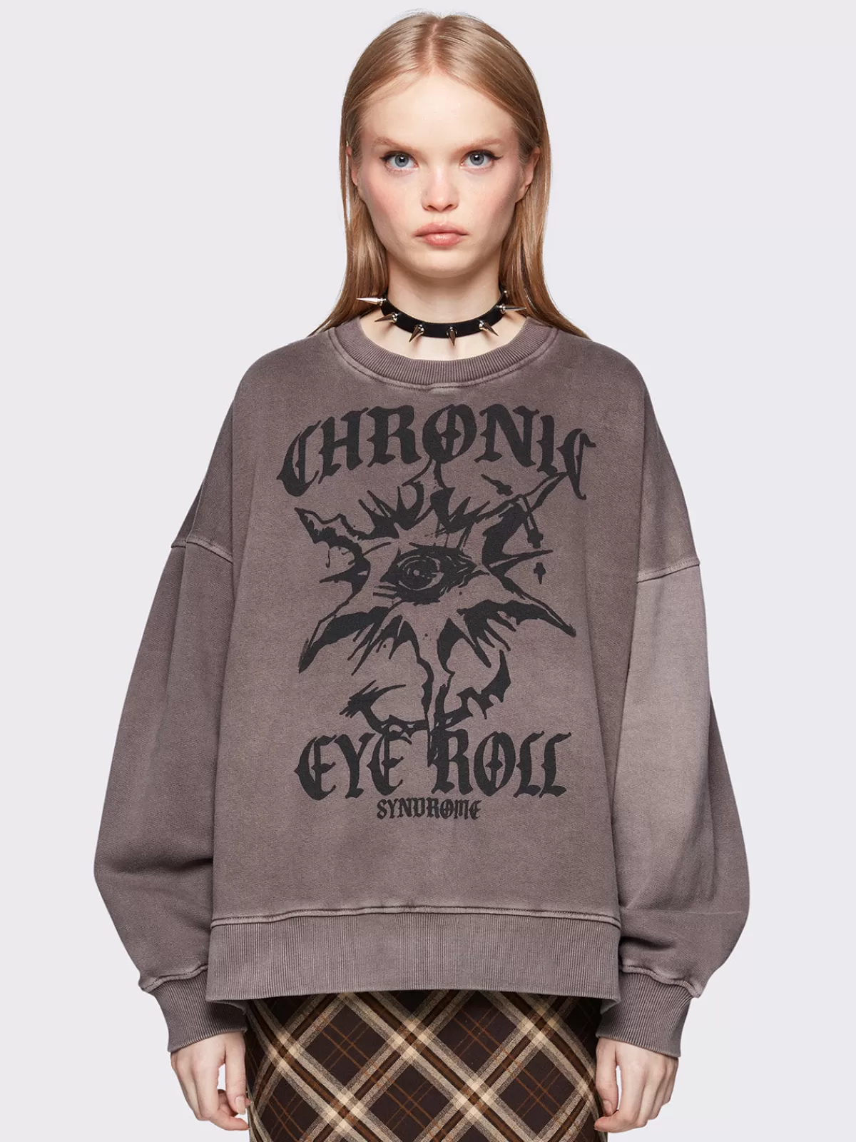 Cheap Minga London Chronic Eye Roll Sweatshirt Brown