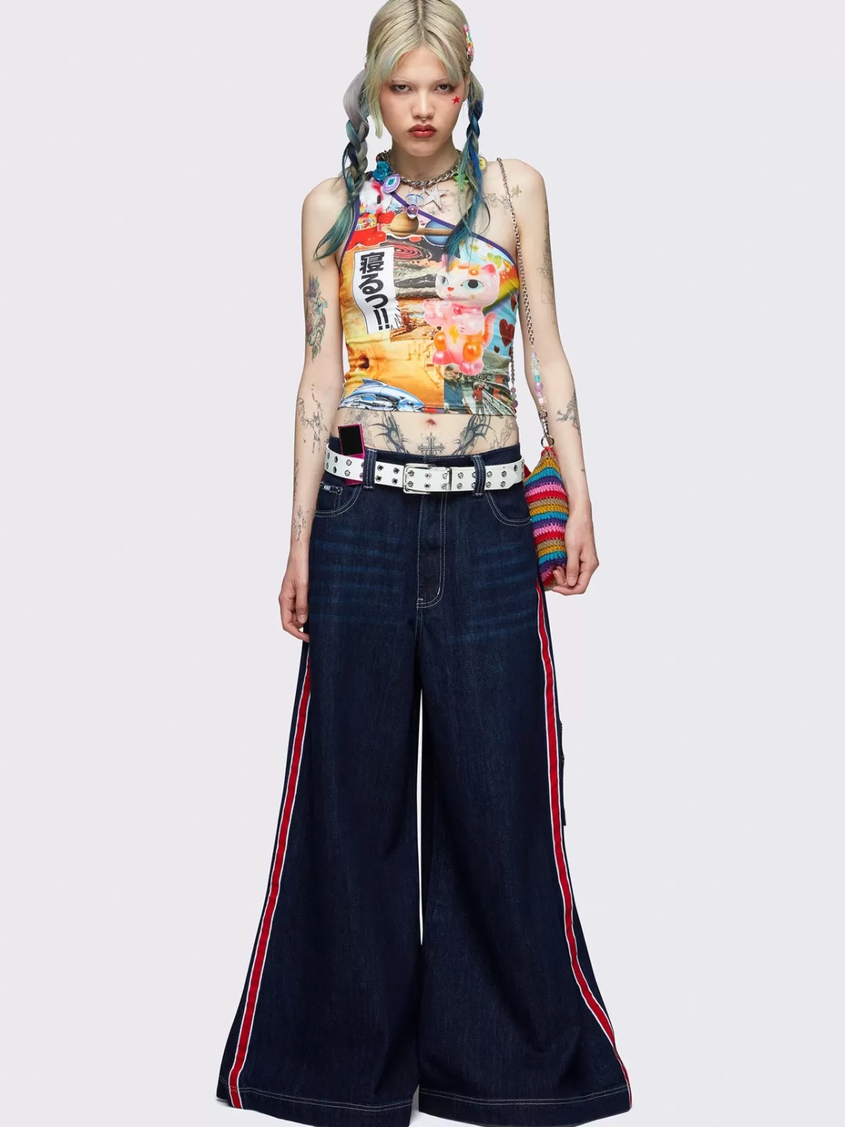 Cheap Minga London Collage Dreams One Shoulder Top Multi