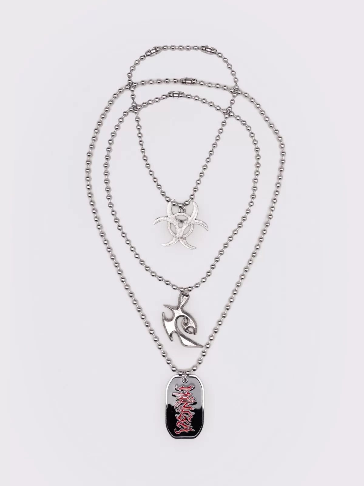 Cheap Minga London Crimson Blaze Necklace Set Silver