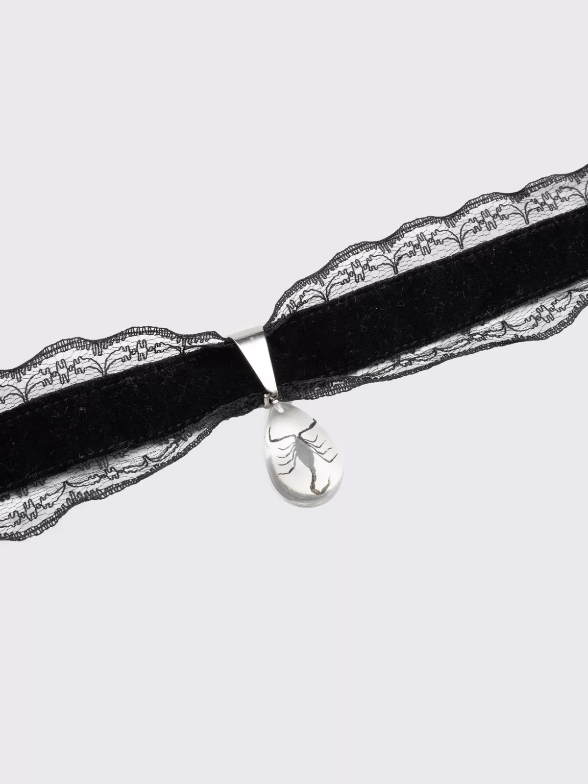 New Minga London Cruel Lover Velvet Pendant Choker Black