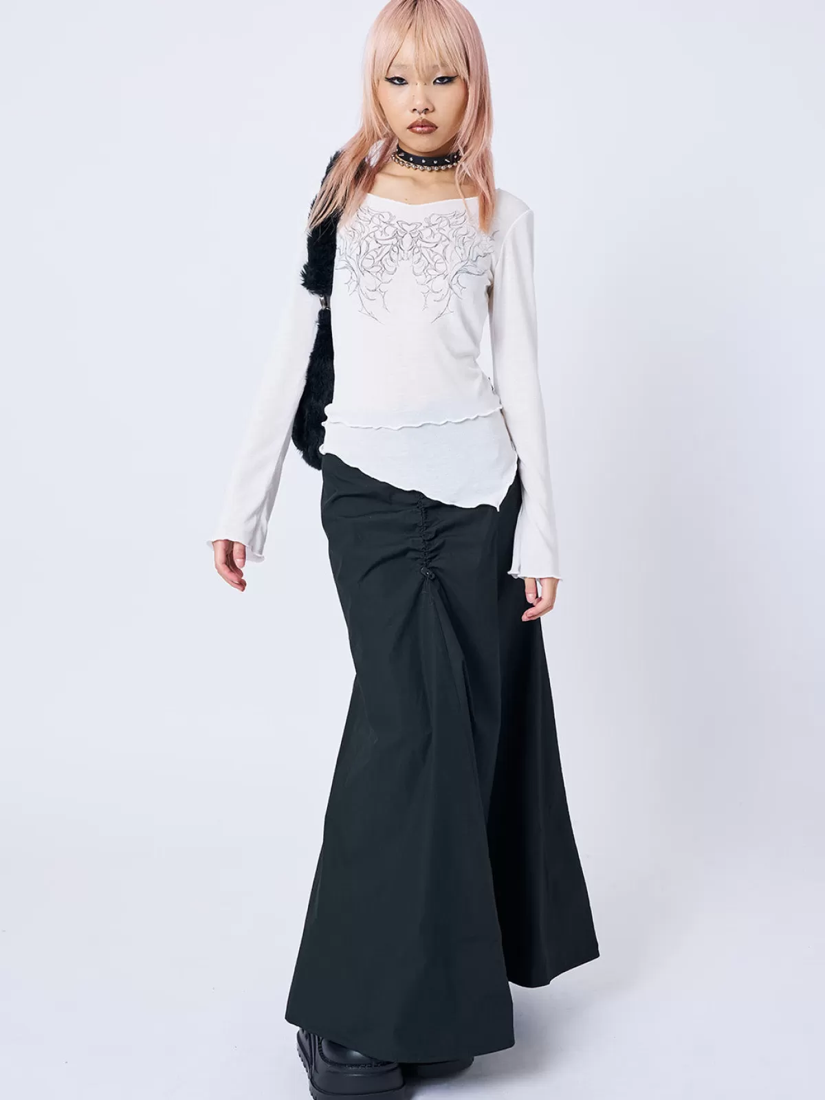 Sale Minga London Cryptic Love Asymmetric Top White
