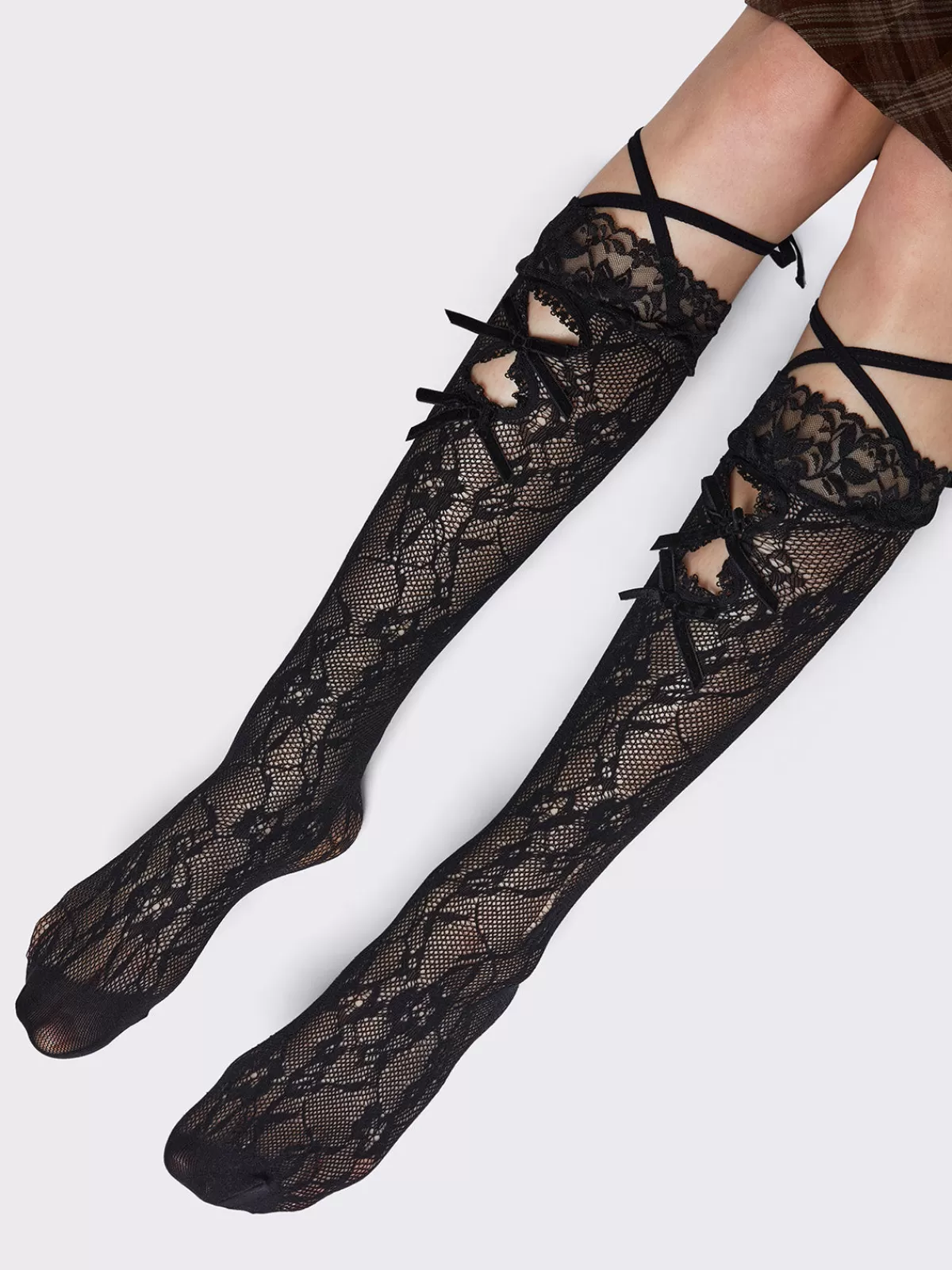 Fashion Minga London Cute AF Lace Socks Black