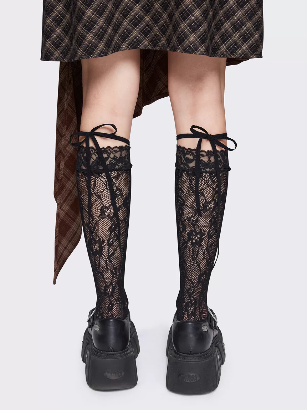 Fashion Minga London Cute AF Lace Socks Black