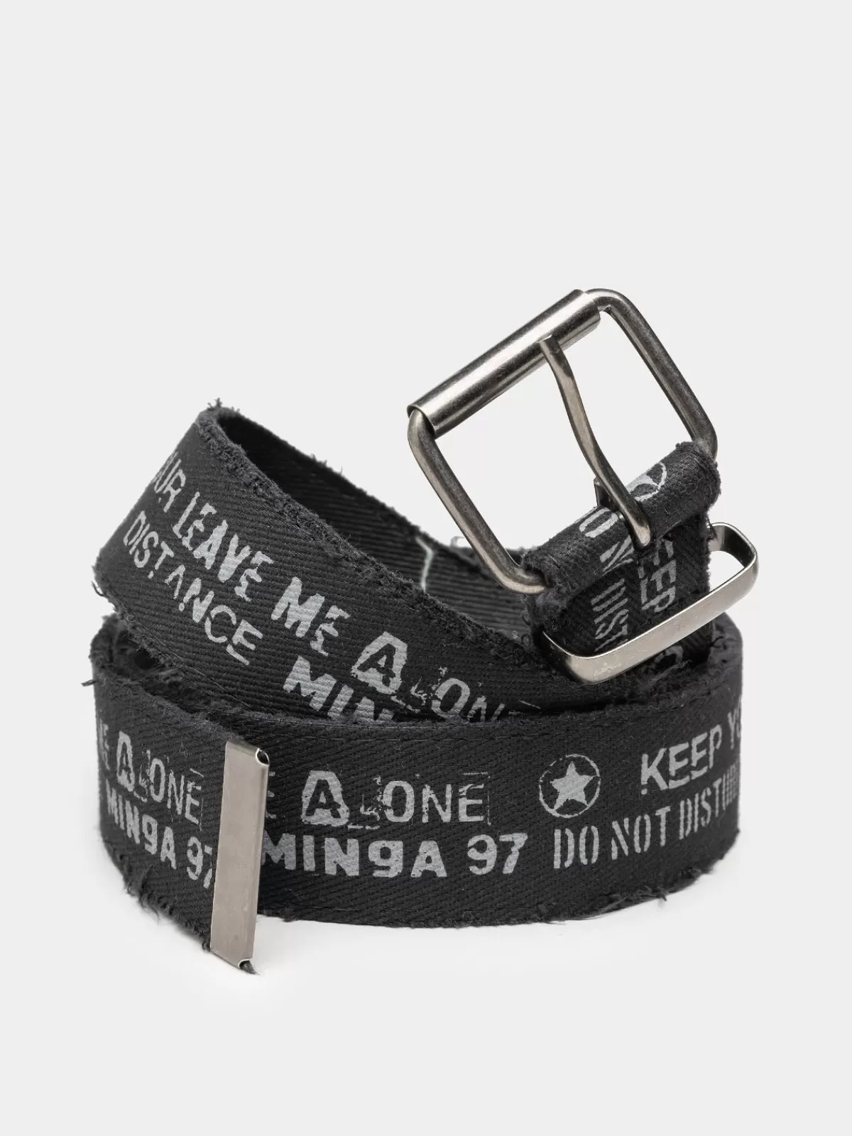 Best Sale Minga London Do Not Disturb Canvas Belt Black
