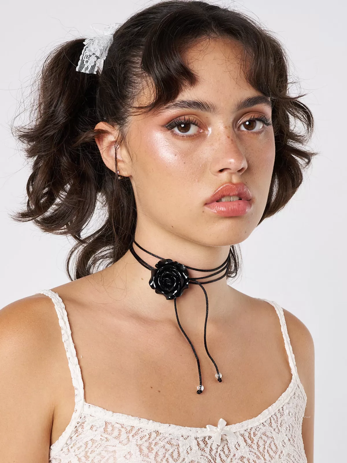 Online Minga London Forbidden Rose Choker Necklace Black