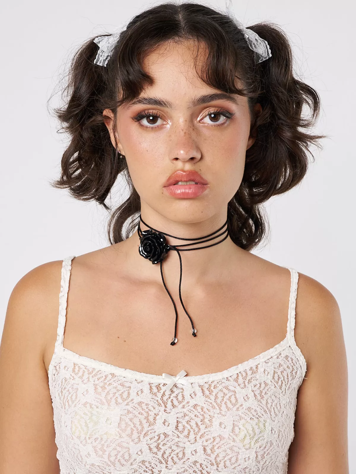 Online Minga London Forbidden Rose Choker Necklace Black