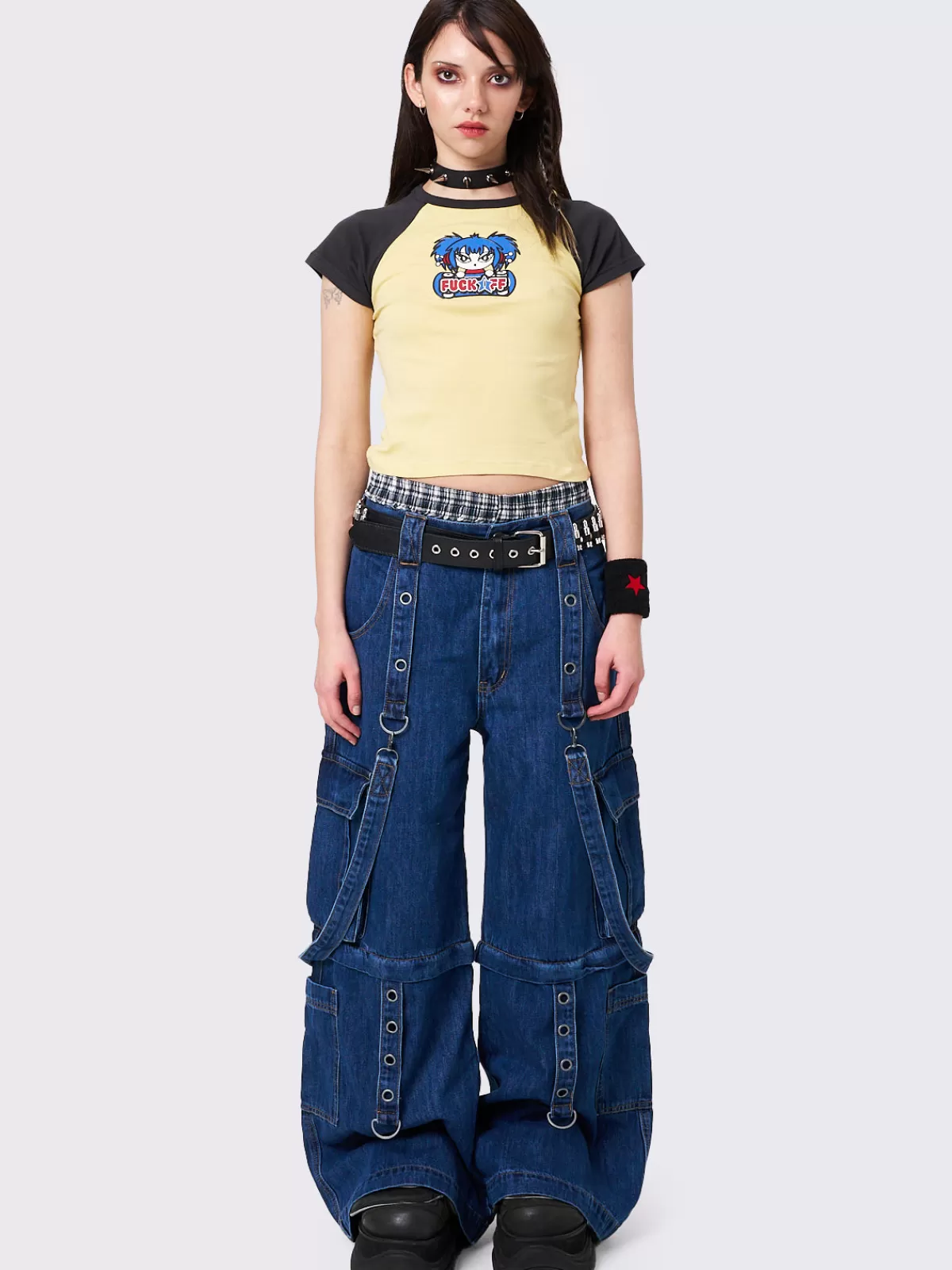 Flash Sale Minga London Go To Hell Raglan Baby Tee Yellow