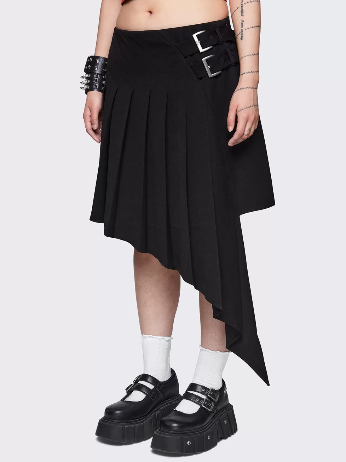Online Minga London Kya Asymmetric Skirt Black