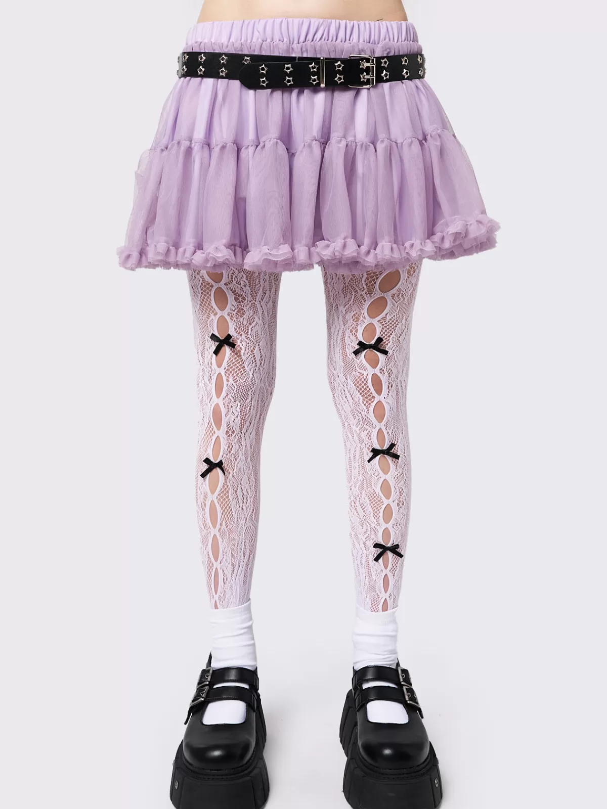 Cheap Minga London Lila Chiffon Tutu Mini Skirt Lilac