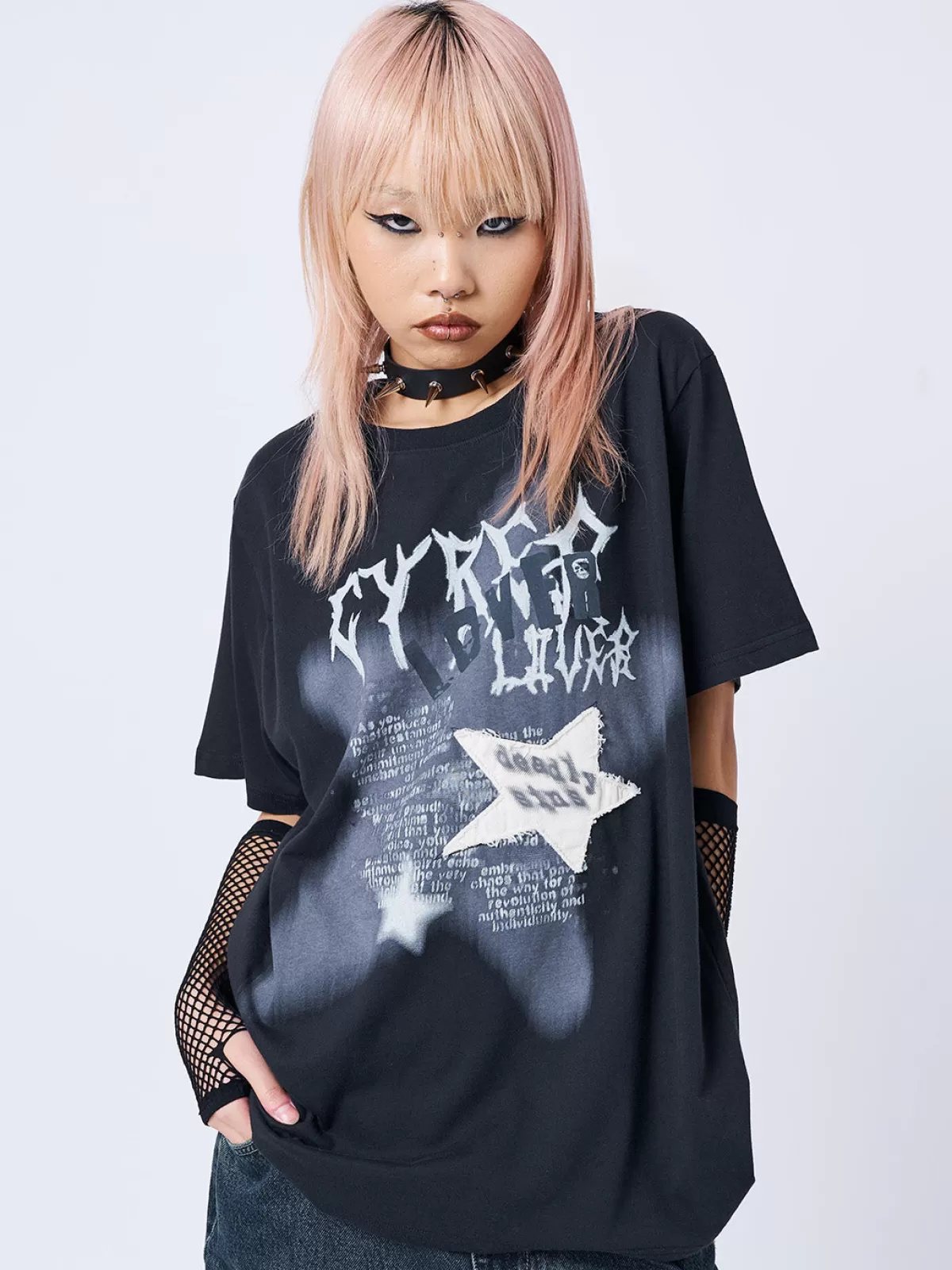 Store Minga London Lost Lover Graphic T-shirt Black