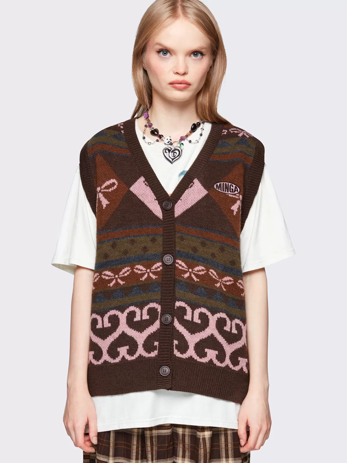 Discount Minga London Love Bows Sweater Vest Multi