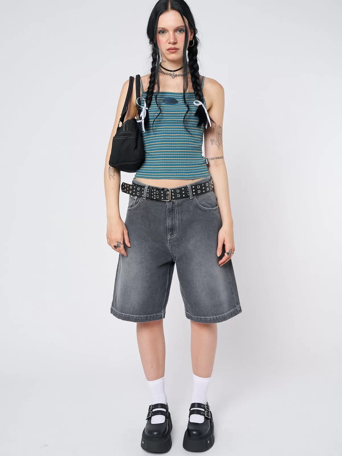 Online Minga London Marina Striped Cami Top Blue