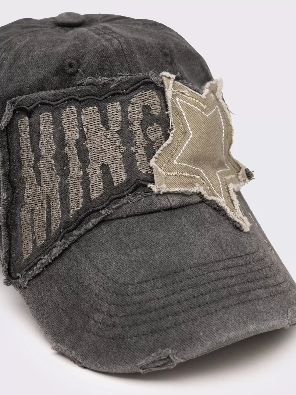 Best Minga London Minga Star Distressed Baseball Cap Black