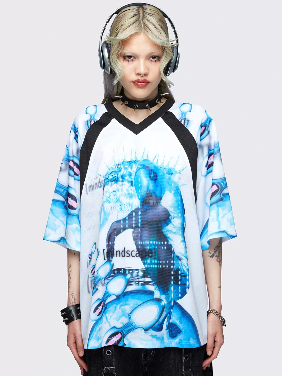 Store Minga London Minga X Pepela NYC Football Jersey T-shirt White