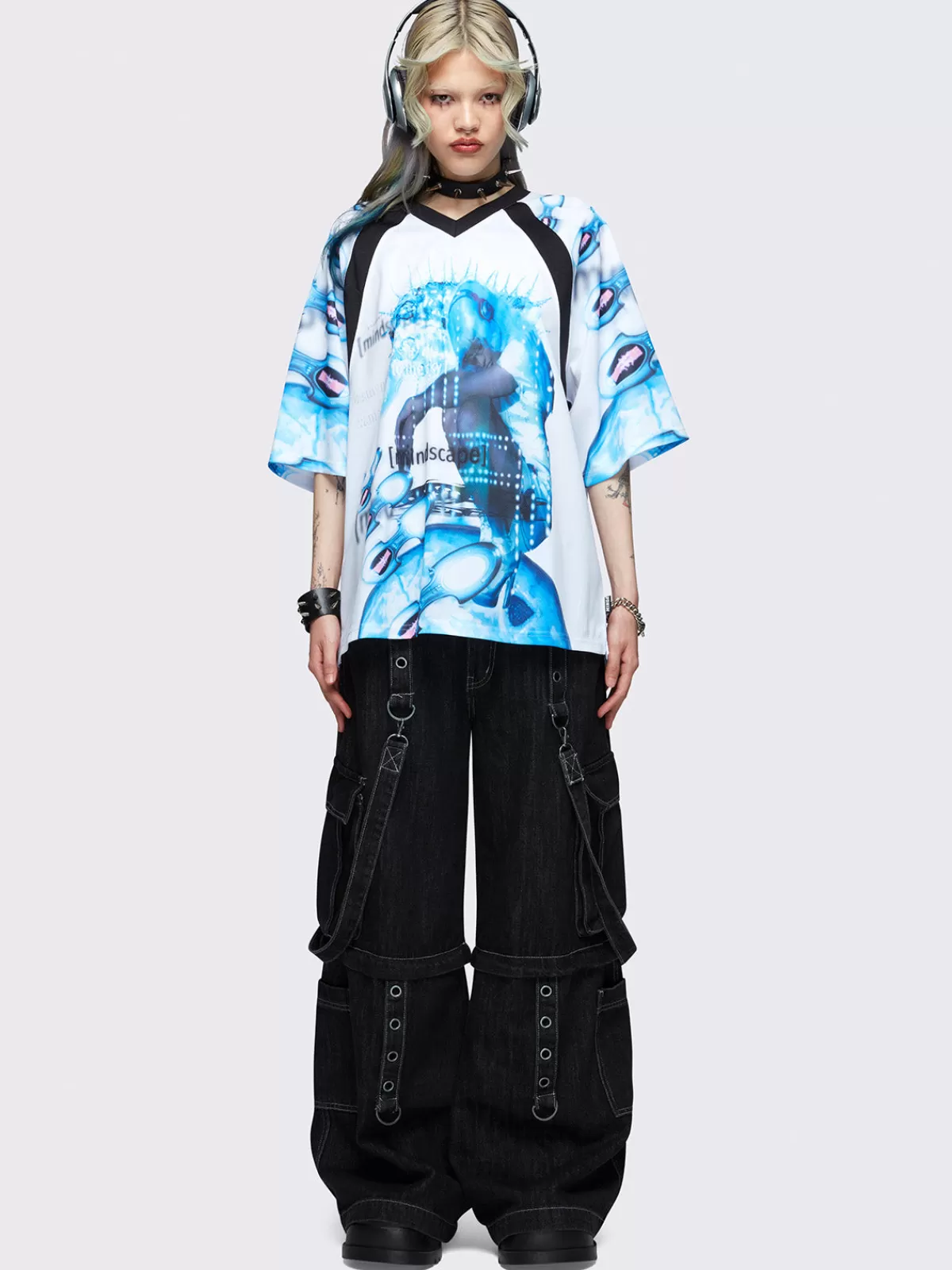 Store Minga London Minga X Pepela NYC Football Jersey T-shirt White