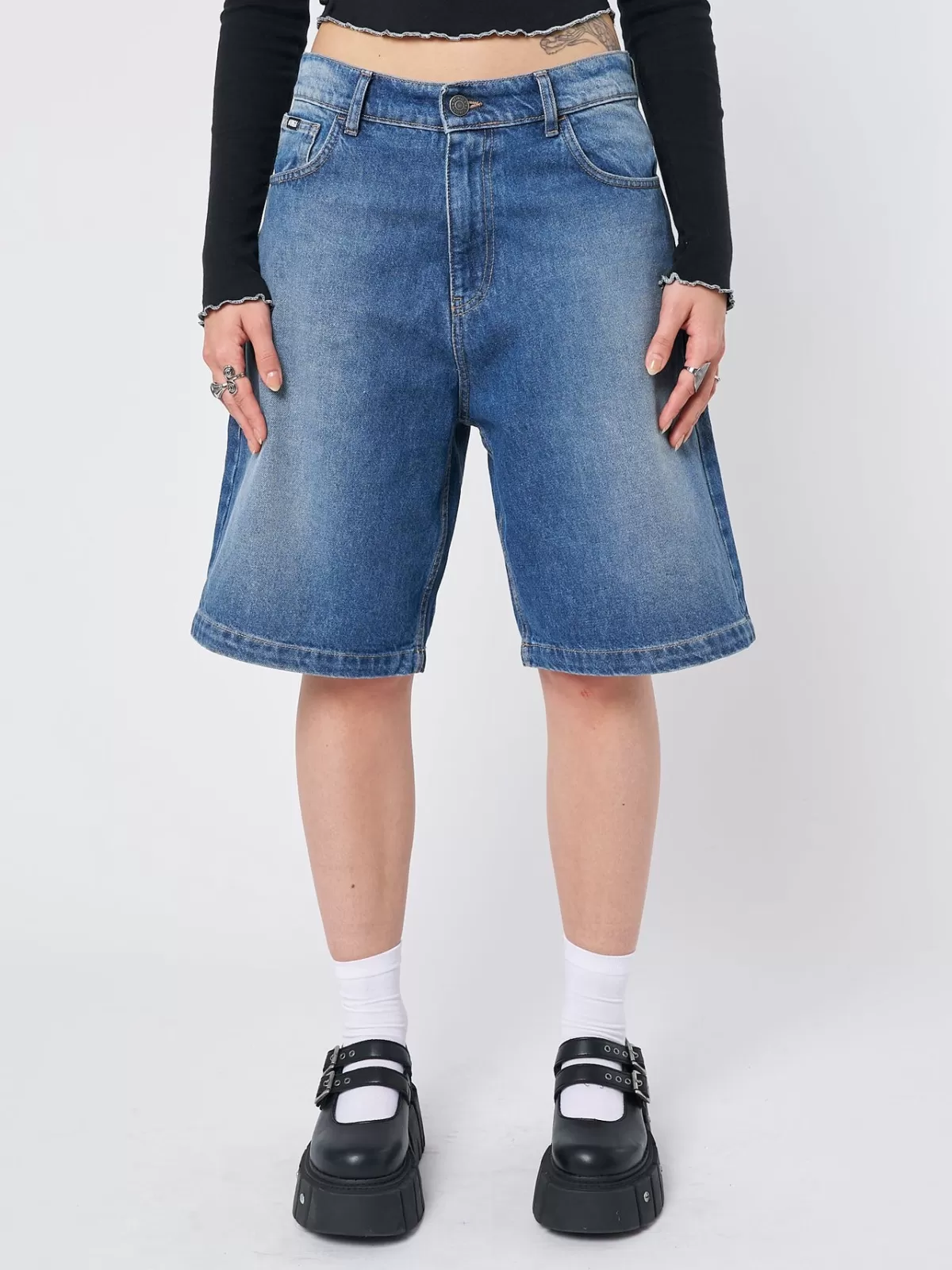 Flash Sale Minga London Naida Star Jorts Blue