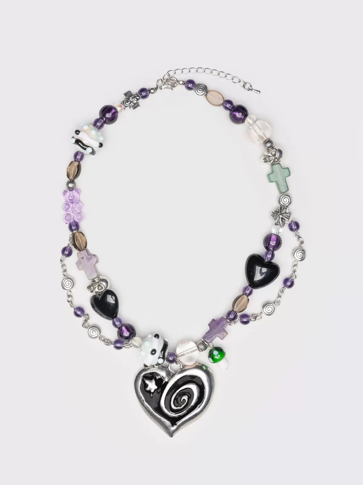 Shop Minga London Never Ending Love Beaded Necklace Multi