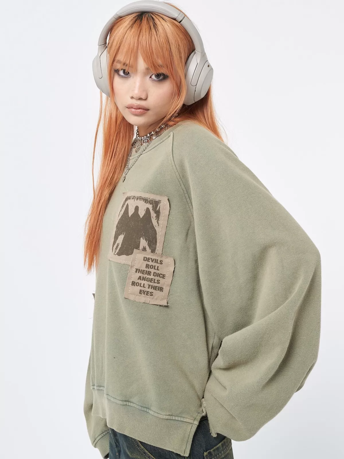 Cheap Minga London Patch Me Up Sweatshirt Green