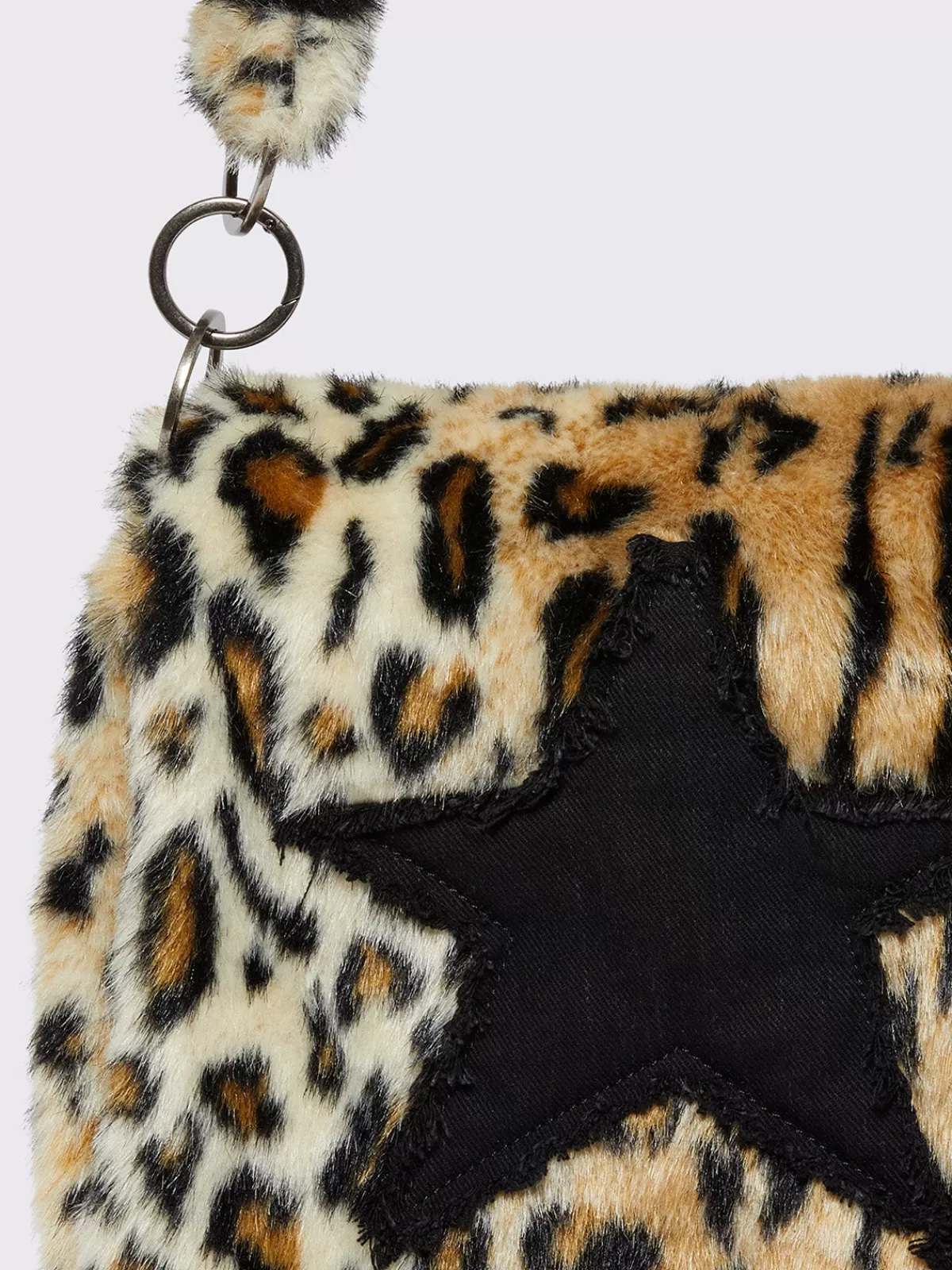 Shop Minga London Starshine Leopard Furry Bag Multi