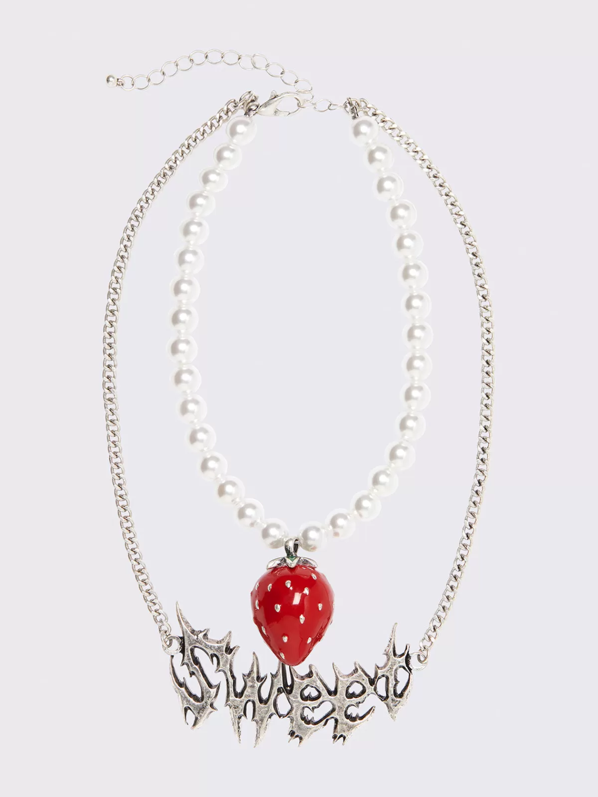Shop Minga London Sweetberry Pearl Necklace Set Silver