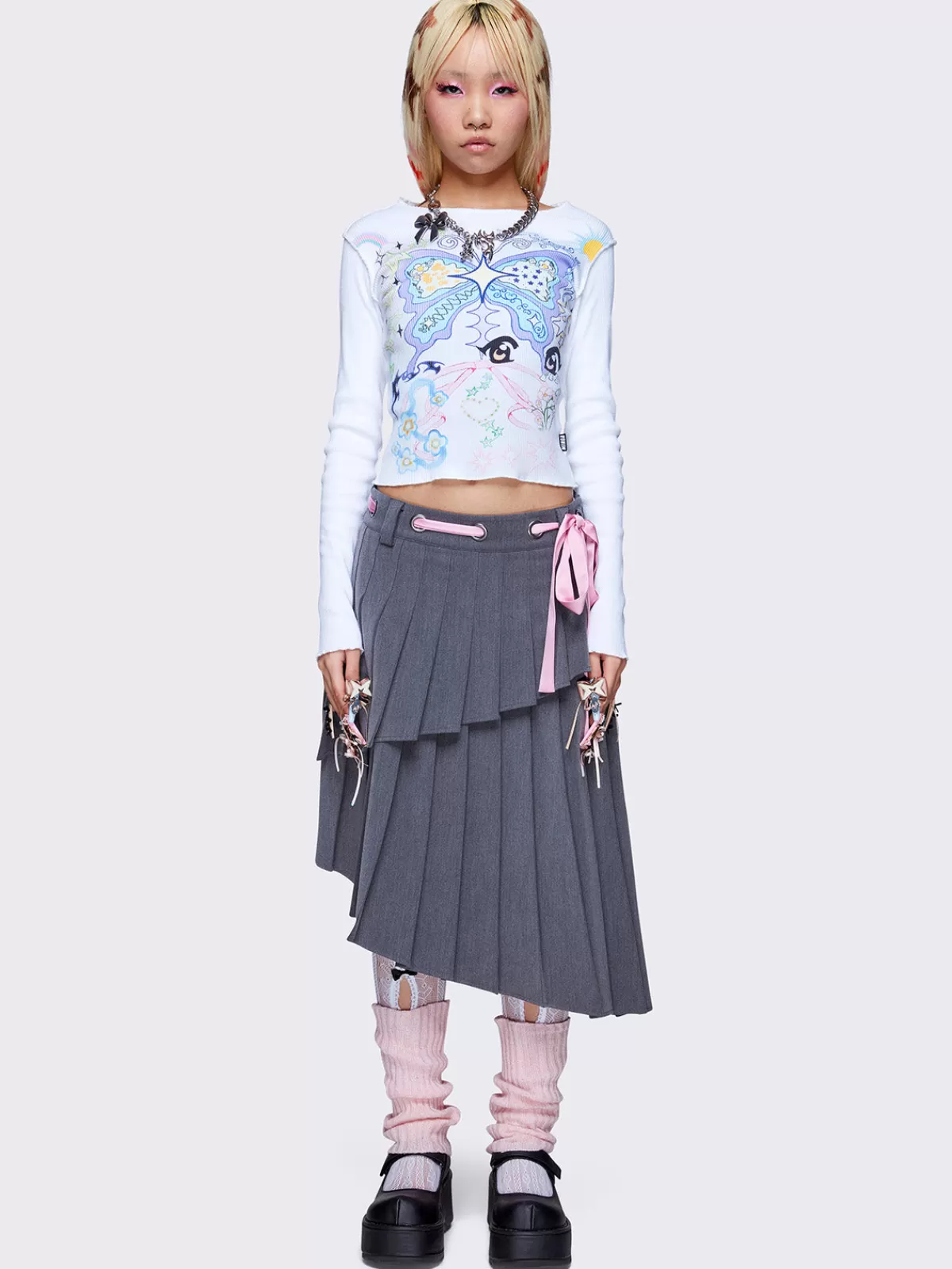 Sale Minga London Team Cute Off- Rib Top White