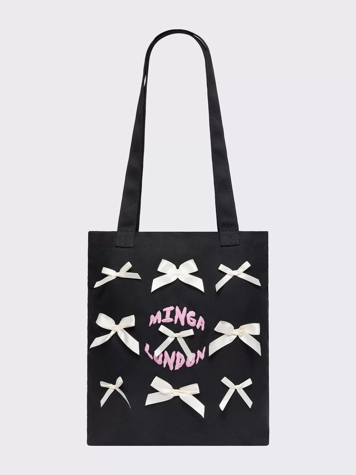 Shop Minga London Whimsy Bows Tote Bag Black