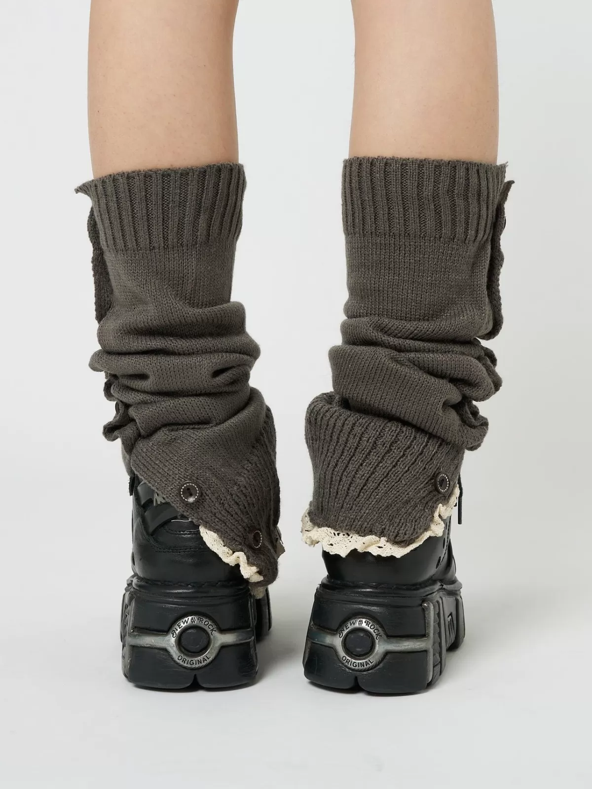 Cheap Minga London Zeva Buttoned Leg Warmers Grey